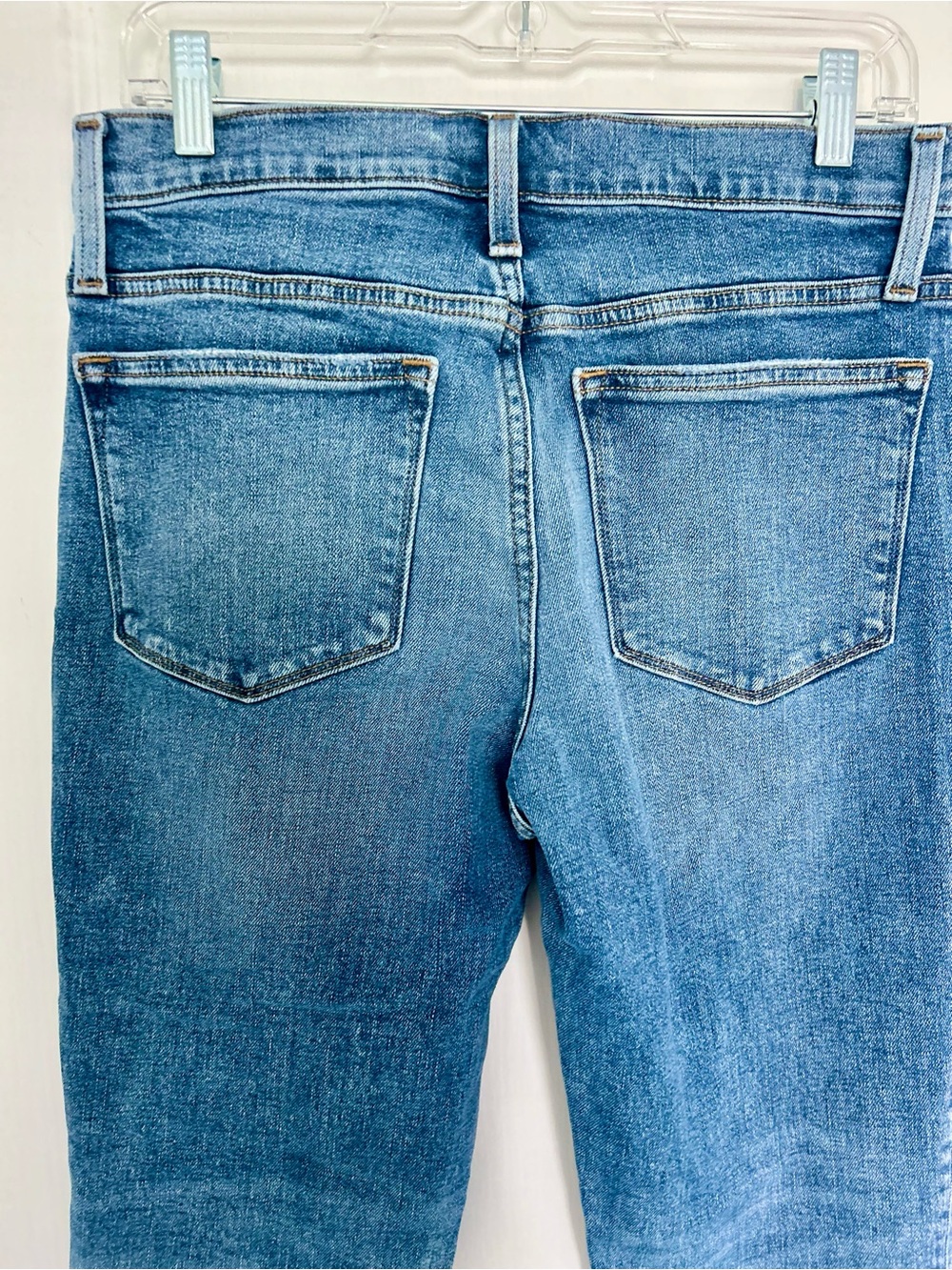 J. Crew Slim Boyfriend Jeans 28/30 Light Wash Mid Rise Stretch Denim BA784 - Picture 4 of 13